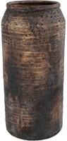 Vase droite décoration marron céramique intérieur moderne 66cm