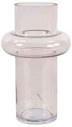 Countryfield vase verre rose décoration moderne 20cm vase à fleurs