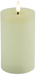 Countryfield bougie LED pilier rustique crème 12,5 cm - éclairage d'ambiance