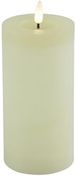 Countryfield bougie LED pilier rustique - décoration chaleureuse crème 15 cm