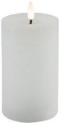 Countryfield bougie LED rustique blanche 7,5x7,5x12,5cm décoration