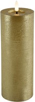 Countryfield bougie LED pilier rustique XL or 7,5x20cm - éclairage d'ambiance