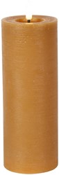 Countryfield bougie LED pilier rustique XL ambre 7,5x7,5x20cm décoration