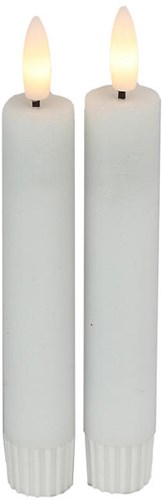Countryfield LED dinerkaarsen wit 15cm 2 stuks - sfeervolle verlichting