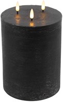 Countryfield LED stompkaars zwart 15x15x22,5cm met warm wit licht