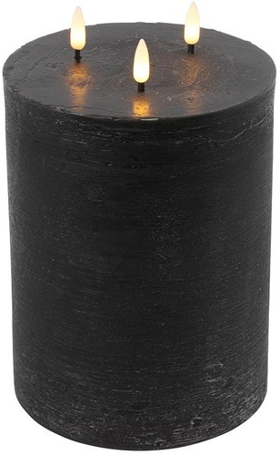 Countryfield LED stompkaars zwart 15x15x22,5cm met warm wit licht