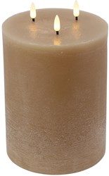 Countryfield bougie LED jouet beige 15x15x22,5cm décorative