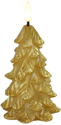 Countryfield bougie sapin LED or 7x14cm - éclairage d'ambiance