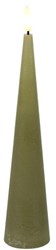 Countryfield bougie jouet LED cône rustique beige 25cm décorative