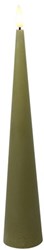 Countryfield bougie LED cône rustique décoration jouet beige 29,5cm