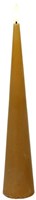 Countryfield bougie LED cône rustique ambre 29,5cm décoration
