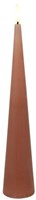 Countryfield bougie LED cône jouet rustique rose 29,5cm décoration