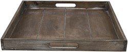 Countryfield dienblad speelgoed karton vierkant Claudina 40cm bruin