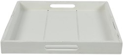 Countryfield dienblad speelgoed vierkant Claudina 30cm wit karton
