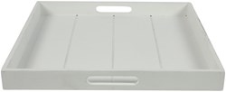 Countryfield dienblad speelgoed vierkant Claudina 40cm wit kunststof