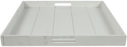 Countryfield dienblad speelgoed vierkant Claudina 50cm wit karton