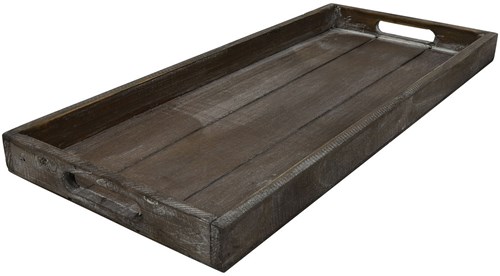 Countryfield dienblad hout bruin Claudina S 21x48cm rechthoekig
