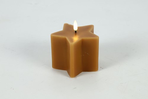 Countryfield bougie LED étoile S ambre jouet décoratif 10x10,5cm