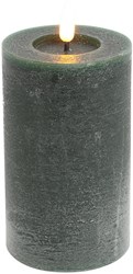 Countryfield bougie LED pilier rustique décoration jouet 7,5x12,5cm vert