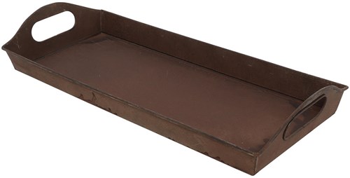 Countryfield plateau décoration rouille 38x16cm plat métal
