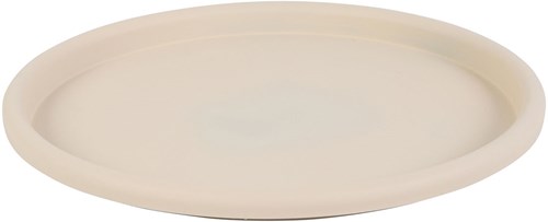 Countryfield dienblad XL crème ovaal decoratief serveerblad 38x38cm