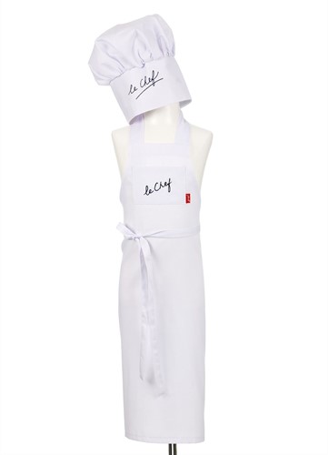 Souza for Kids chef schort kind zilver 4-8 jaar - keukenschort koken