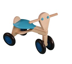 Van Dijk Toys berken houten loopfiets - Lichtblauw