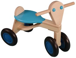 Van Dijk Toys berken houten loopfiets - Lichtblauw