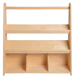 Van Dijk Toys houten kinder boekenkast / boekenrek met 3 schappen (Kinderopvang kwaliteit)