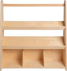 Van Dijk Toys houten kinder boekenkast / boekenrek met 3 schappen (Kinderopvang kwaliteit)