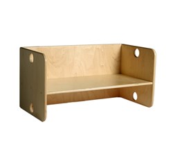 Van Dijk Toys houten kubusbank / kinderbankje Naturel - 58x29x29cm vanaf 1 jaar (Kinderopvang kwaliteit)