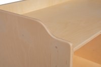 Van Dijk Toys poppencommode naturel met wit