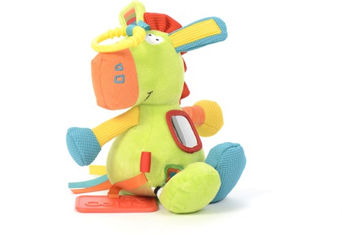 Dolce Toys speelgoed Classic activiteitenknuffel pony Polo - 24 cm