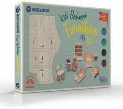 Het Muizenhuis houten meubelkit kinderkamer - Studio Schaapman poppenhuis