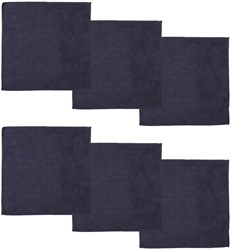 DDDDD chiffon microfibre nettoyage Billie 30x30 bleu lot de 6