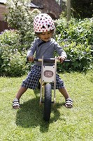 Coconuts fietshelm kind wit rode sterren - veilige kinderhelm White with red stars-2