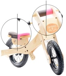 Trybike accessoires - Selle et protection pour menton marron