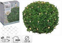 Buxusbalverlichting LED 144 lampjes warm wit 120cm buiten kerst