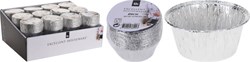 Excellent Houseware aluminium schaaltjes barbecue rond 8cm 16 stuks