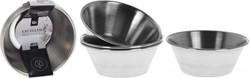 Excellent Houseware porte-sachet de thé inox lot de 4 - argenté - 6 cm