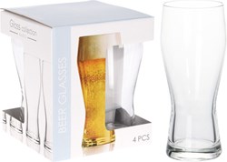 Bierglas set - 4 stuks 40cl glazen voor bier en frisdrank