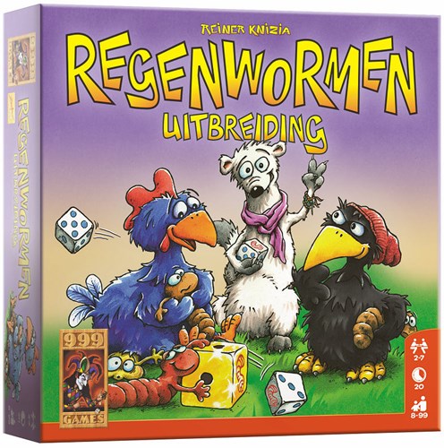 999 Games Regenwormen uitbreiding dobbelspel - familiespel