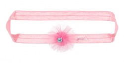 Souza Haar band Fabienne, met bloem, l.roze
