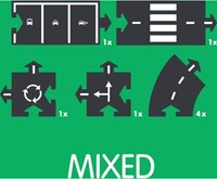 Waytoplay uitbreiding flexibele autobaan - 8 wegdelen speelgoedset-2