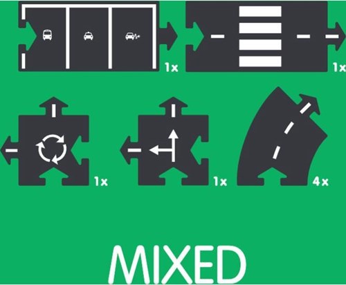 Waytoplay uitbreiding flexibele autobaan - 8 wegdelen speelgoedset-2