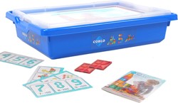 Coblo jouet tuiles magnétiques Classic boîte d'école 100 pièces