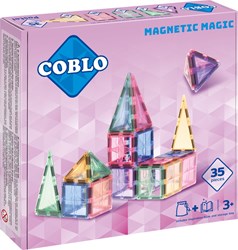 Coblo speelgoed magnetische tegels Pastel 35 stuks