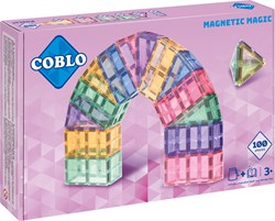 Coblo speelgoed magnetische tegels Pastel 100 stuks