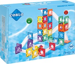 Coblo jouet tuiles magnétiques Classic marblerun / circuit de billes 100 pièces