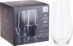 Atmos Fera kristal waterglas set 580ml - 4 stuks - transparant glas